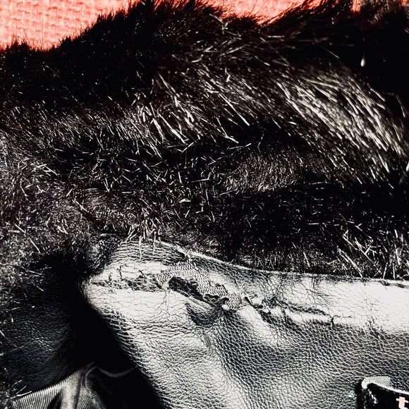 Zara Trf Outerwear Fuzzy Faux Fur Collarless Zip Front Coat in Black Size S EUC - Picture 5 of 16